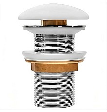 Донный клапан Iddis Optima Home OPHWM00i88 click-clack Белый матовый