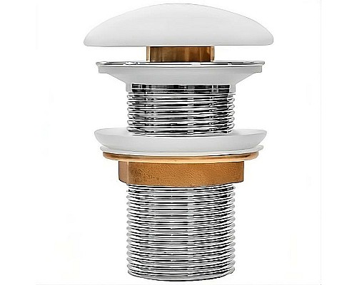 Донный клапан Iddis Optima Home OPHWM00i88 click-clack Белый матовый