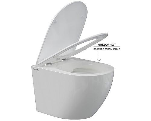 Унитаз Berges Okus Rimless 081127 подвесной с сиденьем Микролифт