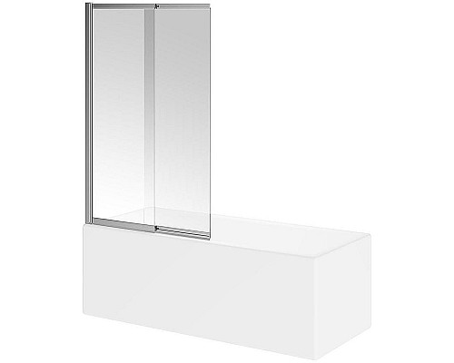 Шторка на ванну Kerama Marazzi Vetro 100 VE.100.BSD.CR профиль Хром стекло прозрачное