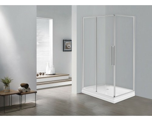 Душевой уголок Esbano Surf 120x90 профиль Хром стекло прозрачное
