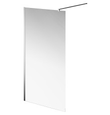 Душевая перегородка Kerama Marazzi Vetro 100 профиль Хром стекло прозрачное