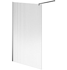 Душевая перегородка Kerama Marazzi Cristallo 120 CT.120.WI.CR профиль Хром стекло рифленое