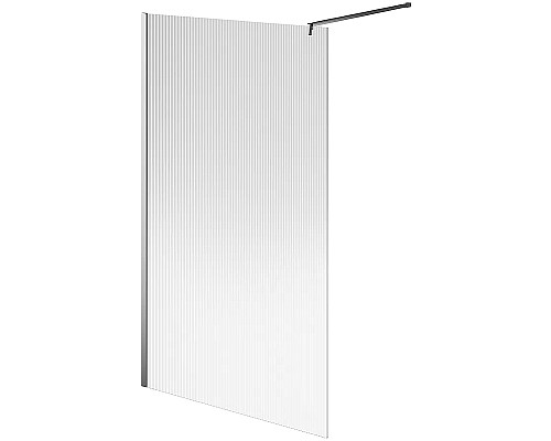 Душевая перегородка Kerama Marazzi Cristallo 120 CT.120.WI.CR профиль Хром стекло рифленое Душевая перегородка Kerama Marazzi Cristallo 120 CT.120.WI.CR профиль Хром стекло рифленое