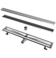 Душевой лоток Kerama Marazzi 85 APZ13-DOUBLE9-850KM с решеткой Хром / под плитку