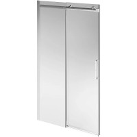 Душевая дверь Kerama Marazzi Cristallo 120 профиль Брашированный никель стекло прозрачное