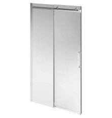 Душевая дверь Kerama Marazzi Cristallo 120 CT.120.SD.BN профиль Брашированный никель стекло прозрачное