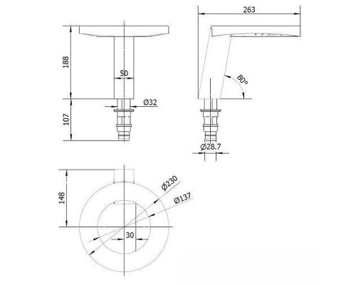 Сушилка для рук со смесителем и дозатором для жидкого мыла Nofer Concept 01901.N Черная