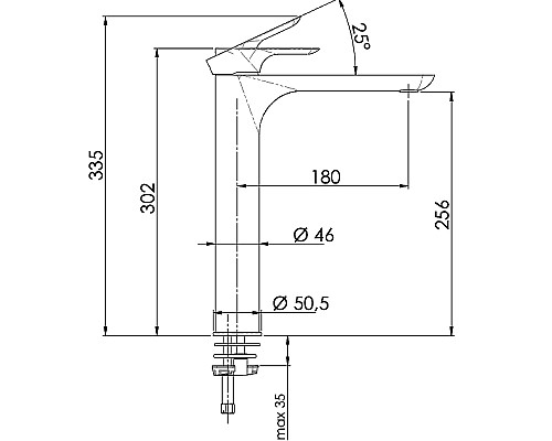 Смеситель для раковины Remer Infinity I11LBG Золото брашированное