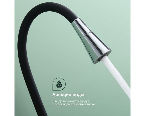 Смеситель для кухни Splenka S201.4306 Хром Черный