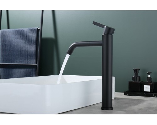 Смеситель для раковины Splenka S221.15.06 Черный матовый