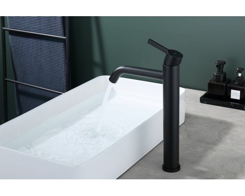 Смеситель для раковины Splenka S221.15.06 Черный матовый