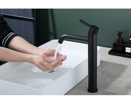 Смеситель для раковины Splenka S221.15.06 Черный матовый