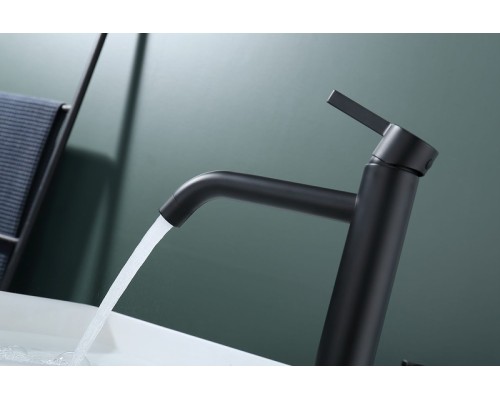 Смеситель для раковины Splenka S221.15.06 Черный матовый