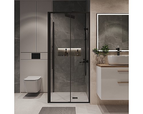 Душевой уголок Niagara Nova 90х90 NG-84-9AB-A90B-34 профиль Черный матовый стекло прозрачное