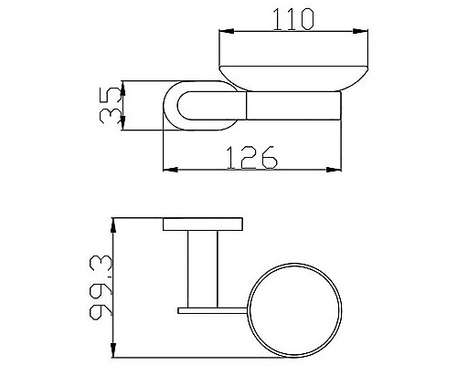 Мыльница Rav Slezak Yukon YUA0300 Хром