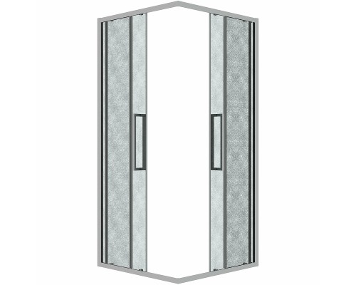 Душевой уголок Grossman Cosmo 100х100 300.K33.02.1010.10.02 профиль Хром стекло шиншилла