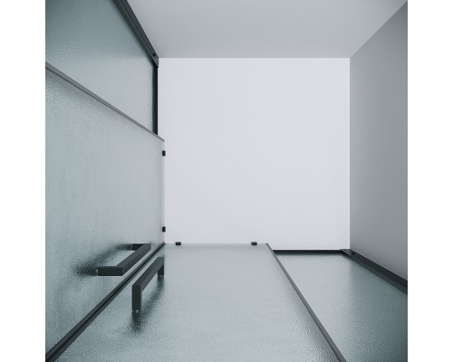 Душевой уголок Grossman Cosmo 80х80 300.K33.02.8080.21.02 профиль Черный матовый стекло шиншилла