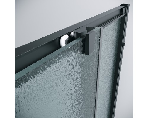 Душевой уголок Grossman Cosmo 80х80 300.K33.02.8080.21.02 профиль Черный матовый стекло шиншилла
