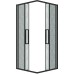 Душевой уголок Grossman Cosmo 100х100 300.K33.02.1010.21.02 профиль Черный матовый стекло шиншилла