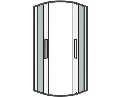 Душевой уголок Grossman Cosmo 90х90 301.K33.02.9090.42.00 профиль Графит сатин стекло прозрачное