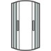 Душевой уголок Grossman Cosmo 90х90 301.K33.02.9090.42.00 профиль Графит сатин стекло прозрачное
