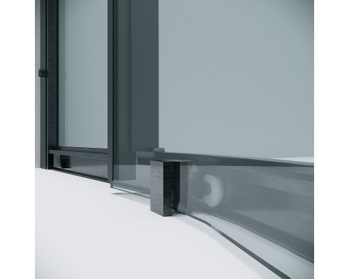 Душевой уголок Grossman Cosmo 90х90 301.K33.02.9090.42.00 профиль Графит сатин стекло прозрачное