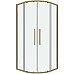 Душевой уголок Grossman Cosmo 100х100 301.K33.02.1010.32.00 профиль Золото сатин стекло прозрачное