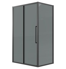 Душевой уголок Grossman Cosmo 120х80 120.K33.02.1280.21.10 профиль Черный матовый стекло тонированное