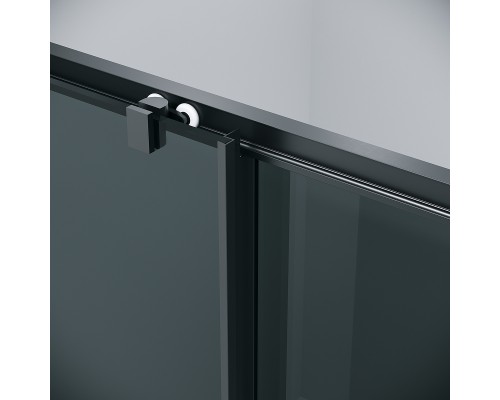 Душевой уголок Grossman Cosmo 120х80 120.K33.02.1280.21.10 профиль Черный матовый стекло тонированное
