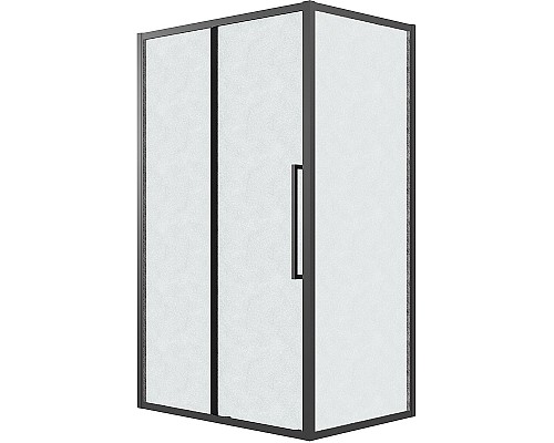 Душевой уголок Grossman Cosmo 110х80 120.K33.02.1180.21.02 профиль Черный матовый стекло шиншилла