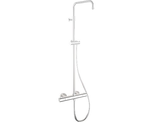 Душевая система Remer Elegance EQ32ASSDBO с термостатом Белая матовая