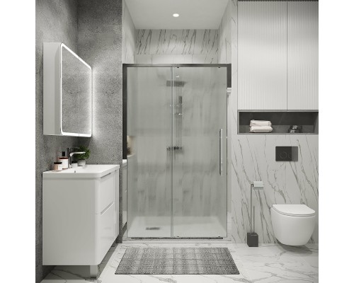 Душевая дверь Grossman Cosmo 120 100.K33.02.120.10.02 профиль Хром стекло шиншилла