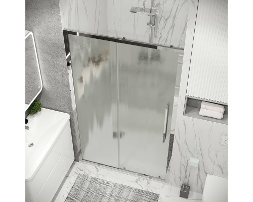 Душевая дверь Grossman Cosmo 120 100.K33.02.120.10.02 профиль Хром стекло шиншилла