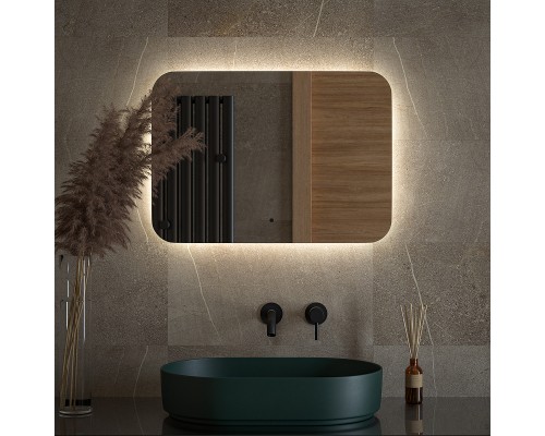 Зеркало Defesto Opti 70x50 с подсветкой 21W-4500К/ИК - выключатель/Нейтральный белый свет