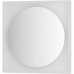 Зеркало Defesto Eclipce 60х60 с подсветкой 12W-3000К/в багетной раме/Сенсорный выключатель/Теплый белый свет/Белая рама