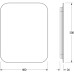 Зеркало Defesto Opti 40x50 с подсветкой 15W-3000К/Без выключателя/Теплый белый свет