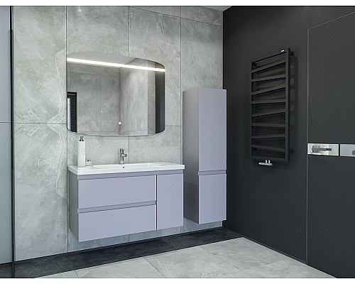 Шкаф пенал Caprigo Forte 35 R 36150R-SF028 подвесной Серый матовый