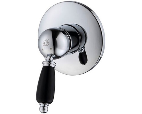 Смеситель для душа Caprigo Adria-Uno Black Edition 02B-550-crm Хром