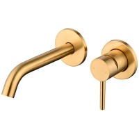 Смеситель для раковины Caprigo Don 53-027-BRG Золото матовое