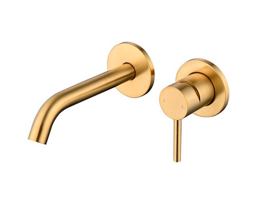 Смеситель для раковины Caprigo Don 53-027-BRG Золото матовое