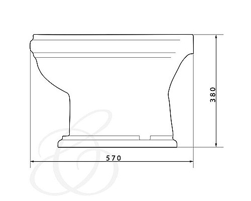 Биде Caprigo Borgo 3814 Белое