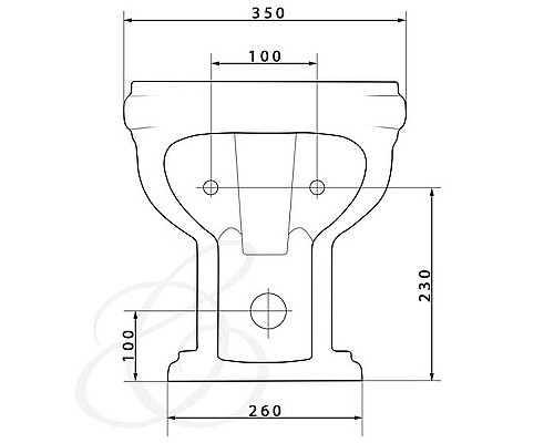 Биде Caprigo Borgo 3814 Белое