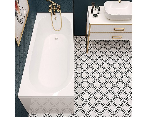 Акриловая ванна Corpa Nera Milano 150x70 CN05007WH без гидромассажа