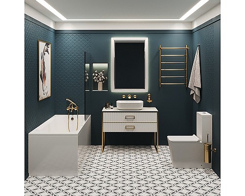 Акриловая ванна Corpa Nera Milano 150x70 CN05007WH без гидромассажа