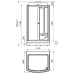 Душевая кабина Radomir Диана 1 118x108 1-05-6-0-0-0600 без гидромассажа