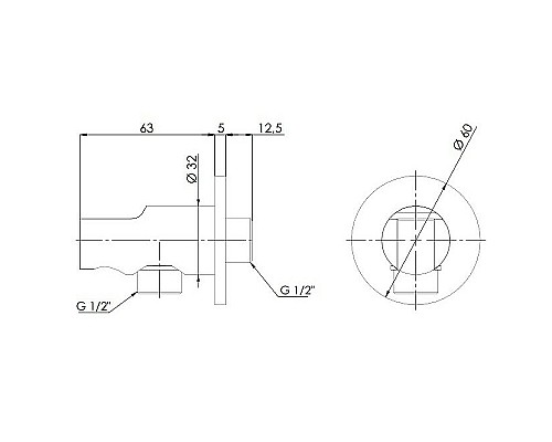 Шланговое подключение Remer 337MBO Белое матовое