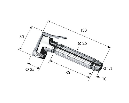 Гигиенический душ Remer 332OZDOX Золото глянцевое