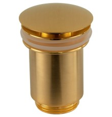 Донный клапан Remer click-clack Золото брашированное