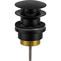 Донный клапан Remer 905CCR114NO click-clack Черный матовый